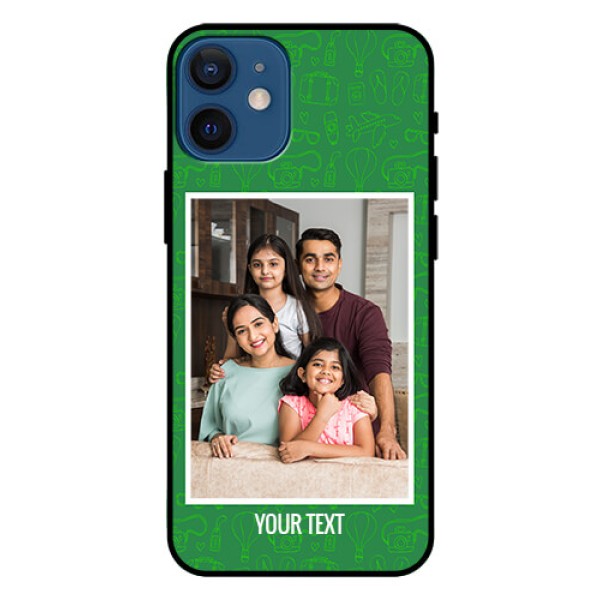 Iphone 12 Mini Personalized Glass Phone Case - Picture Upload Design Iphone 12 Mini Personalized Glass Phone Case - Picture Upload Design