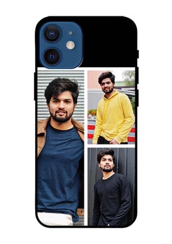 Iphone 12 Mini Photo Printing on Glass Case  - Upload Multiple Picture Design