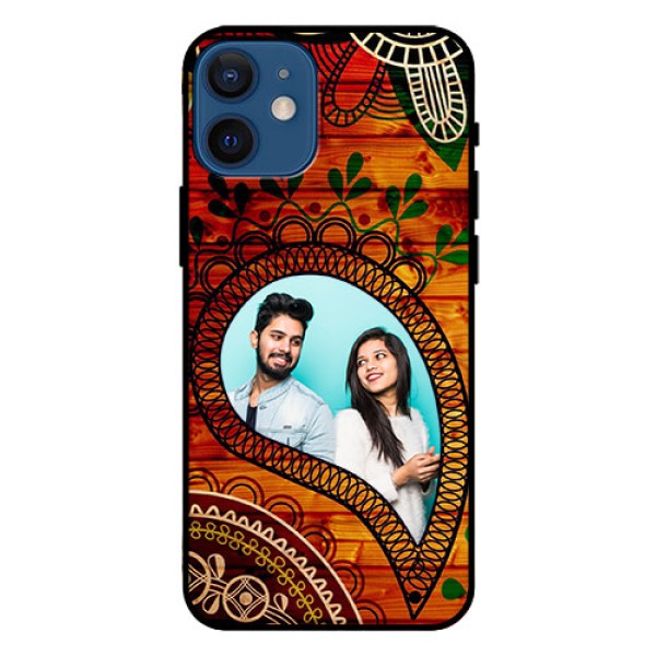 Iphone 12 Mini Personalized Glass Phone Case  - Abstract Colorful Design