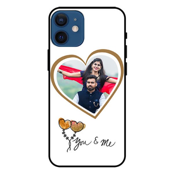 Iphone 12 Mini Custom Glass Mobile Case - You & Me Design Iphone 12 Mini Custom Glass Mobile Case - You & Me Design