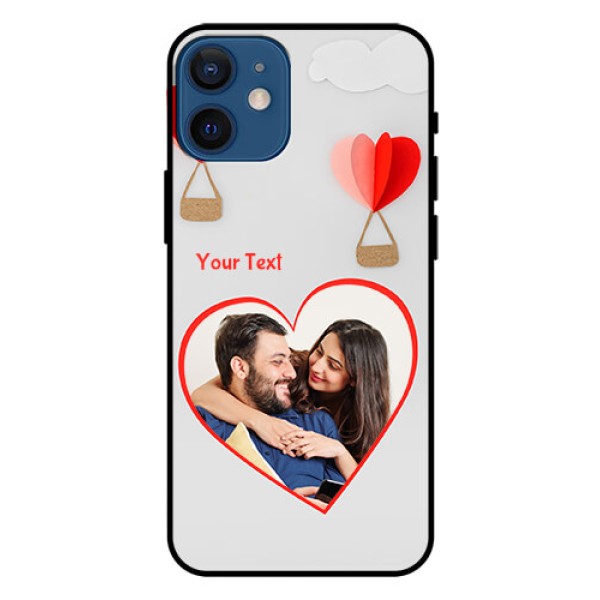 Iphone 12 Mini Custom Glass Mobile Case  - Parachute Love Design