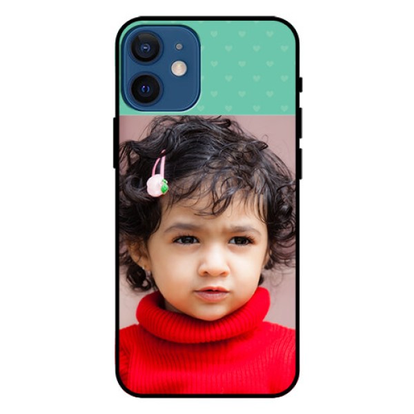 Iphone 12 Mini Custom Glass Phone Case  - Lovers Picture Design