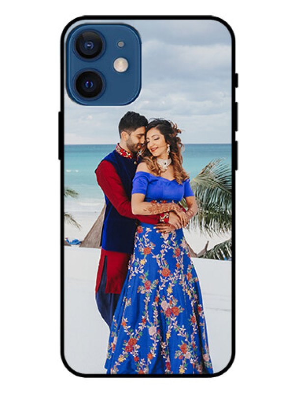 Custom Iphone 12 Mini Photo Printing on Glass Case  - Upload Full Picture Design