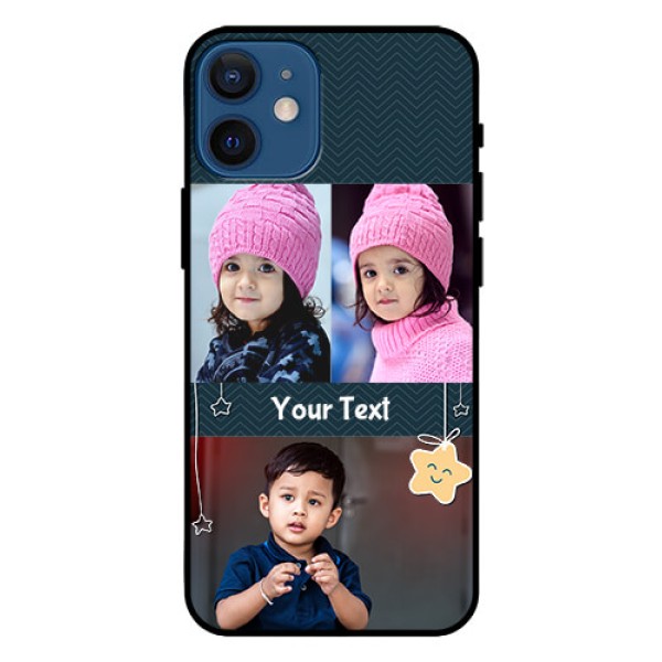 Iphone 12 Mini Custom Glass Mobile Case - Hanging Stars Design Iphone 12 Mini Custom Glass Mobile Case - Hanging Stars Design