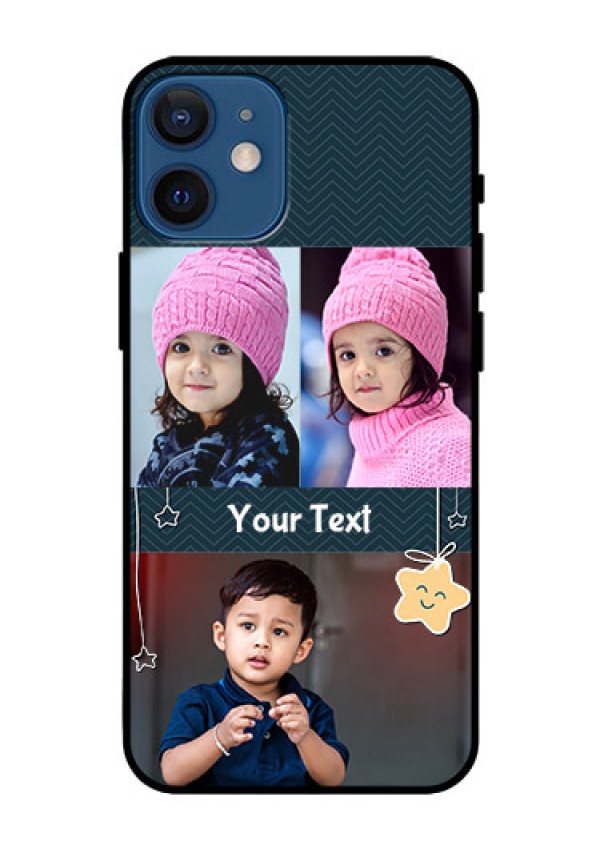 Iphone 12 Mini Custom Glass Mobile Case  - Hanging Stars Design