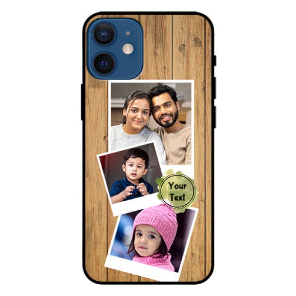 Iphone 12 Mini Custom Glass Phone Case - Wooden Texture Design Iphone 12 Mini Custom Glass Phone Case - Wooden Texture Design