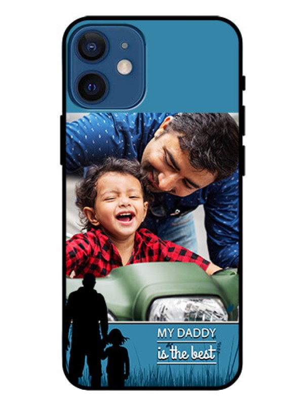 Custom Iphone 12 Mini Custom Glass Mobile Case  - Best dad design 