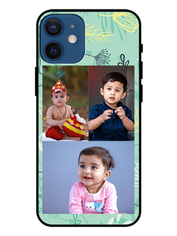 Custom Iphone 12 Mini Photo Printing on Glass Case  - Forever Family Design 