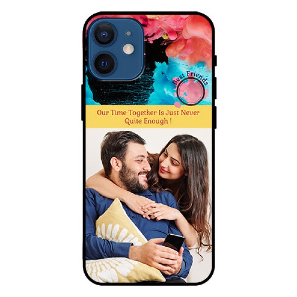 Iphone 12 Mini Custom Glass Mobile Case - Quote with Acrylic Painting Design Iphone 12 Mini Custom Glass Mobile Case - Quote with Acrylic Painting Design