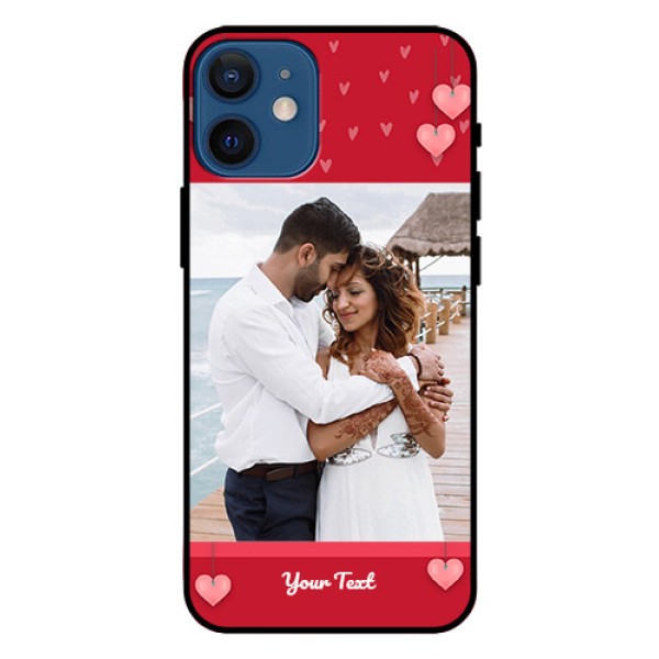 Iphone 12 Mini Custom Glass Phone Case - Valentines Day Design Iphone 12 Mini Custom Glass Phone Case - Valentines Day Design