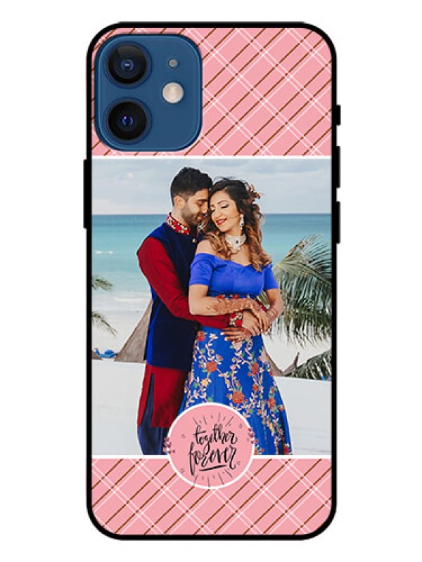 Custom Iphone 12 Mini Personalized Glass Phone Case  - Together Forever Design
