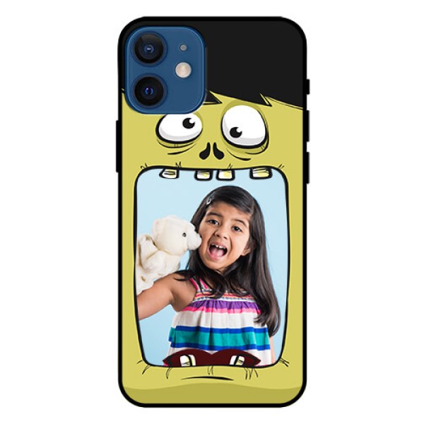 Iphone 12 Mini Personalized Glass Phone Case - Cartoon monster back case Design Iphone 12 Mini Personalized Glass Phone Case - Cartoon monster back case Design