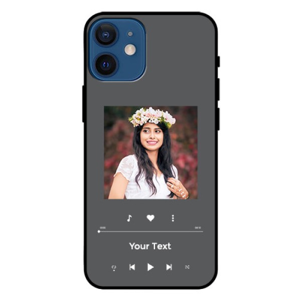 iPhone 12 Mini Custom Glass Mobile Case - Play The Music Design