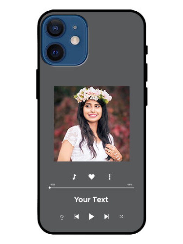 Custom iPhone 12 Mini Custom Glass Mobile Case - Play The Music Design