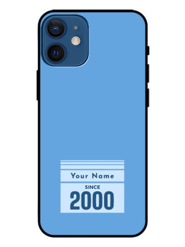 Custom iPhone 12 Mini Custom Glass Mobile Case - Custom Year of birth Design