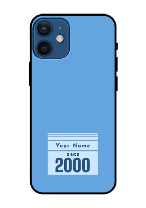 iPhone 12 Mini Custom Glass Mobile Case - Custom Year of birth Design