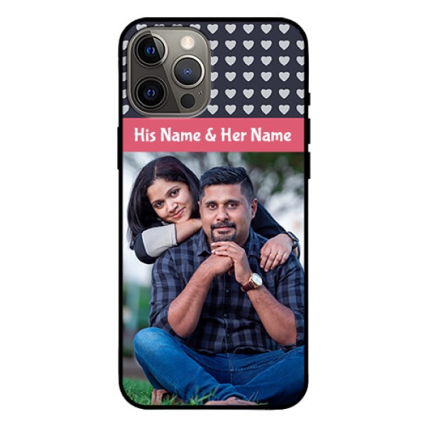Iphone 12 Pro Max Custom Glass Mobile Case - Love Symbols Design Iphone 12 Pro Max Custom Glass Mobile Case - Love Symbols Design