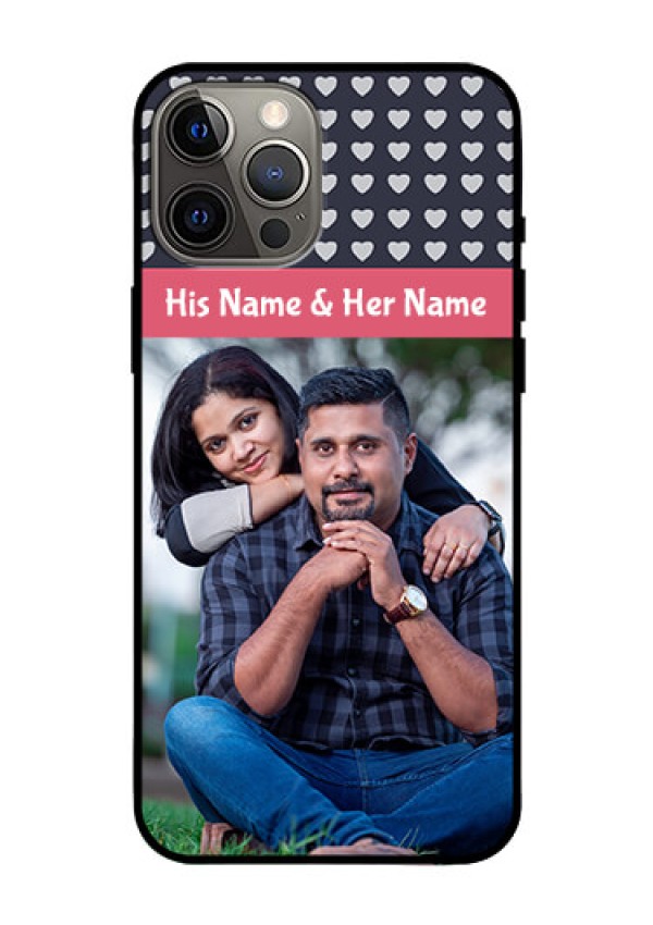 Iphone 12 Pro Max Custom Glass Mobile Case  - Love Symbols Design