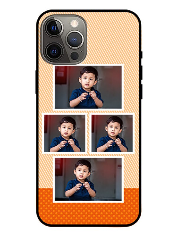 Custom Iphone 12 Pro Max Photo Printing on Glass Case  - Bulk Photos Upload Design