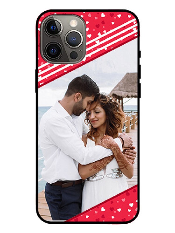 Custom Iphone 12 Pro Max Custom Glass Mobile Case  - Valentines Gift Design