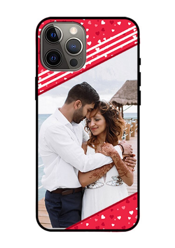 Iphone 12 Pro Max Custom Glass Mobile Case  - Valentines Gift Design