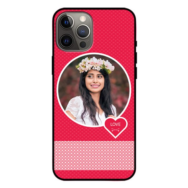 Iphone 12 Pro Max Personalised Glass Phone Case - Pink Pattern Design Iphone 12 Pro Max Personalised Glass Phone Case - Pink Pattern Design
