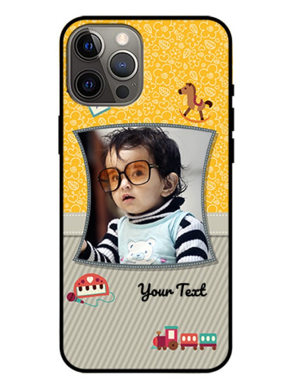 Custom Iphone 12 Pro Max Personalized Glass Phone Case  - Baby Picture Upload Design