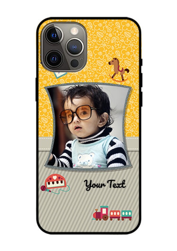 Iphone 12 Pro Max Personalized Glass Phone Case  - Baby Picture Upload Design