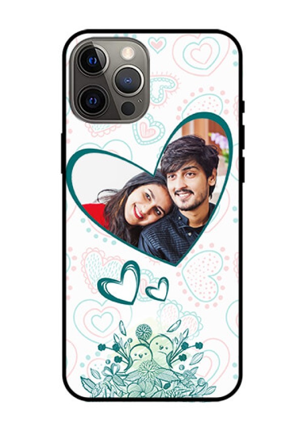 Iphone 12 Pro Max Photo Printing on Glass Case  - Premium Couple Design