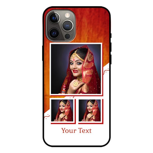 Iphone 12 Pro Max Custom Glass Phone Case  - Wedding Memories Design  