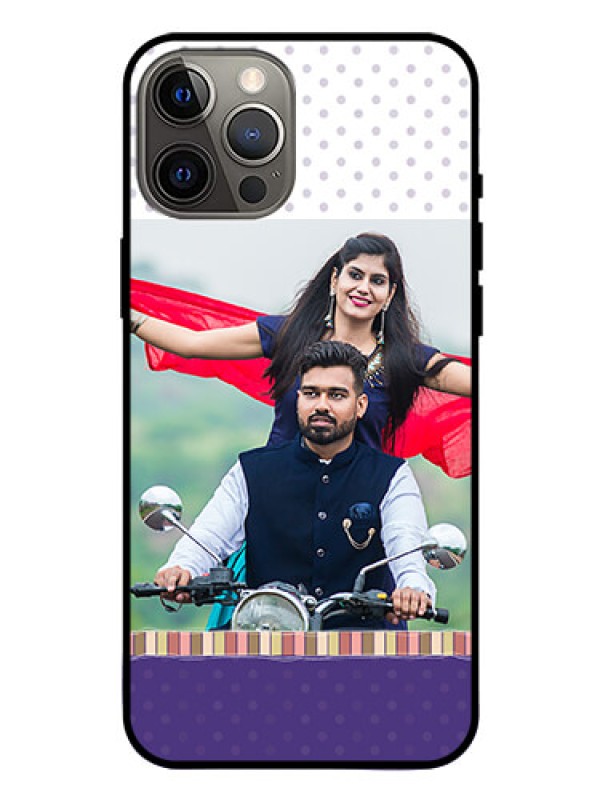 Custom Iphone 12 Pro Max Photo Printing on Glass Case  - Cute Family Design