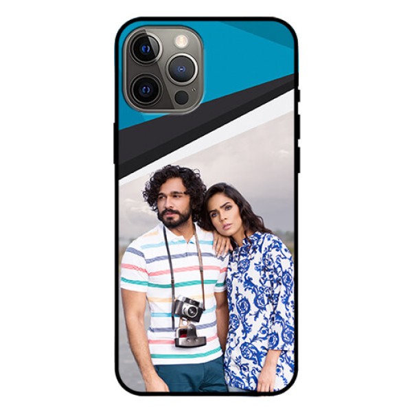 Iphone 12 Pro Max Photo Printing on Glass Case  - Simple Pattern Photo Upload Design
