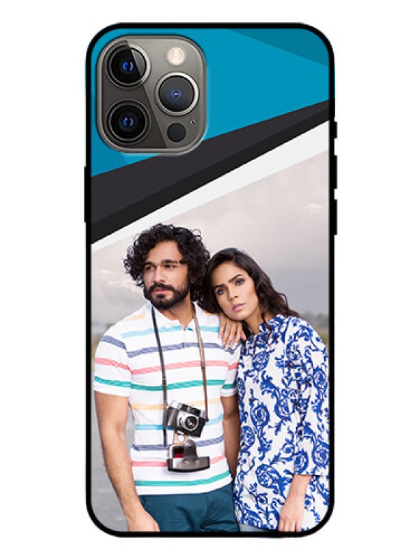 Custom Iphone 12 Pro Max Photo Printing on Glass Case  - Simple Pattern Photo Upload Design