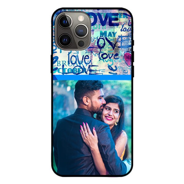 Iphone 12 Pro Max Custom Glass Mobile Case  - Colorful Love Design