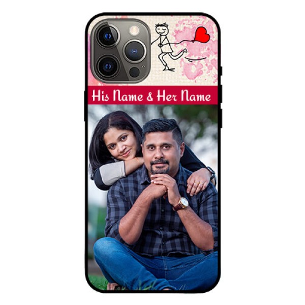 Iphone 12 Pro Max Photo Printing on Glass Case  - You and Me Case Design