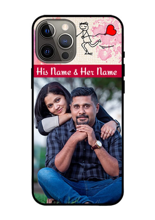 Iphone 12 Pro Max Photo Printing on Glass Case  - You and Me Case Design