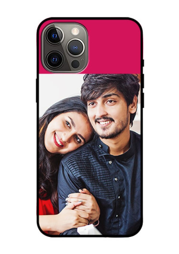 Iphone 12 Pro Max Custom Glass Mobile Case  - Anniversary Cover Design