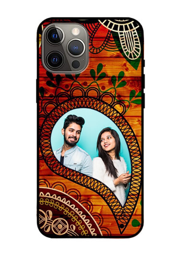 Iphone 12 Pro Max Personalized Glass Phone Case  - Abstract Colorful Design