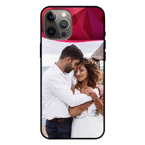 Iphone 12 Pro Max Custom Glass Mobile Case - Red Abstract Design Iphone 12 Pro Max Custom Glass Mobile Case - Red Abstract Design