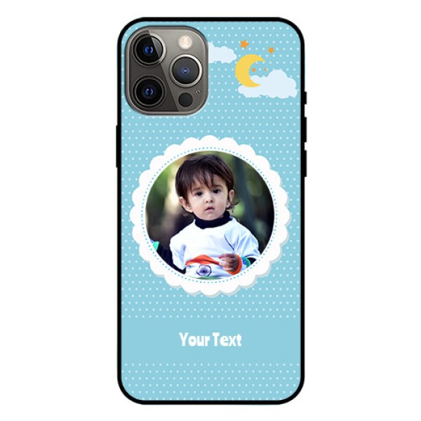 Iphone 12 Pro Max Personalised Glass Phone Case  - Violet Pattern Design