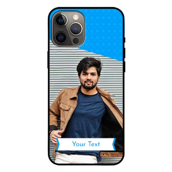 Iphone 12 Pro Max Photo Printing on Glass Case - Simple Blue Color Design Iphone 12 Pro Max Photo Printing on Glass Case - Simple Blue Color Design