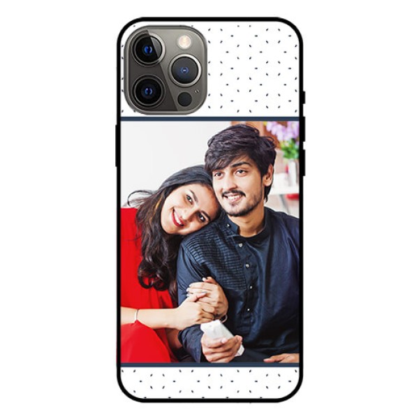 Iphone 12 Pro Max Personalized Glass Phone Case  - Premium Dot Design