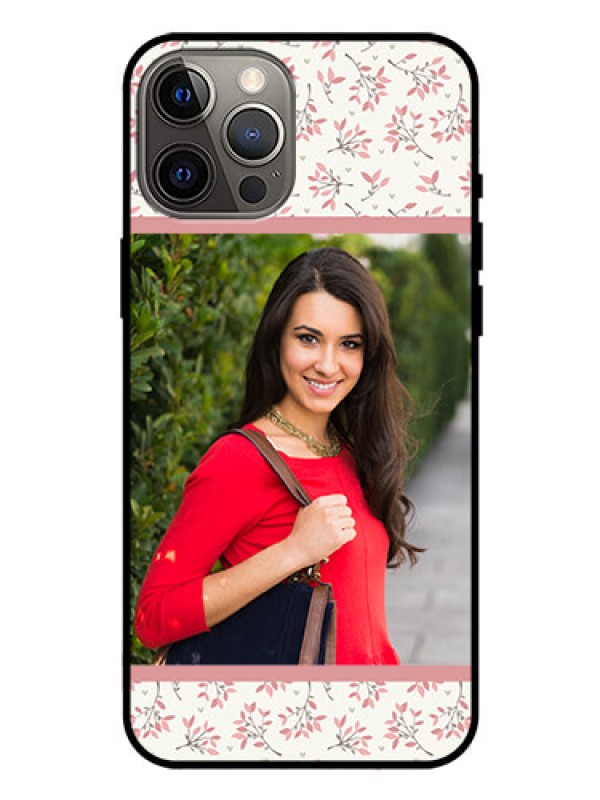 Custom Iphone 12 Pro Max Custom Glass Phone Case  - Premium Floral Design