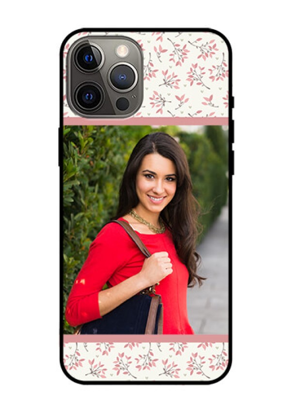Iphone 12 Pro Max Custom Glass Phone Case  - Premium Floral Design