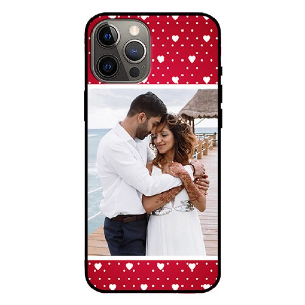 Iphone 12 Pro Max Photo Printing on Glass Case - Hearts Mobile Case Design Iphone 12 Pro Max Photo Printing on Glass Case - Hearts Mobile Case Design
