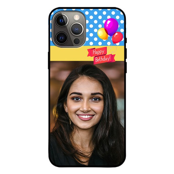 Iphone 12 Pro Max Custom Glass Mobile Case  - Happy Birthday Design