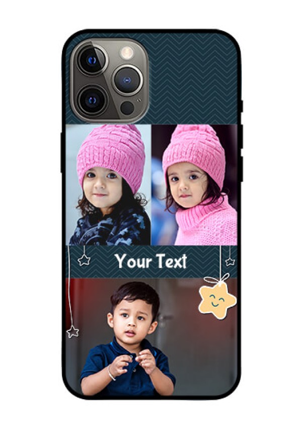 Iphone 12 Pro Max Custom Glass Mobile Case  - Hanging Stars Design