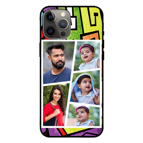 Iphone 12 Pro Max Custom Glass Phone Case - Graffiti pattern Design Iphone 12 Pro Max Custom Glass Phone Case - Graffiti pattern Design
