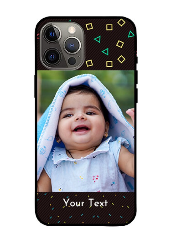 Iphone 12 Pro Max Custom Glass Phone Case  - with confetti birthday design