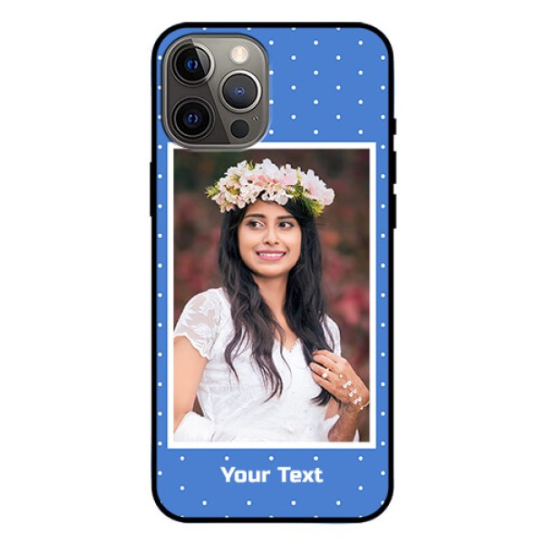 Iphone 12 Pro Max Photo Printing on Glass Case  - Polka dots design